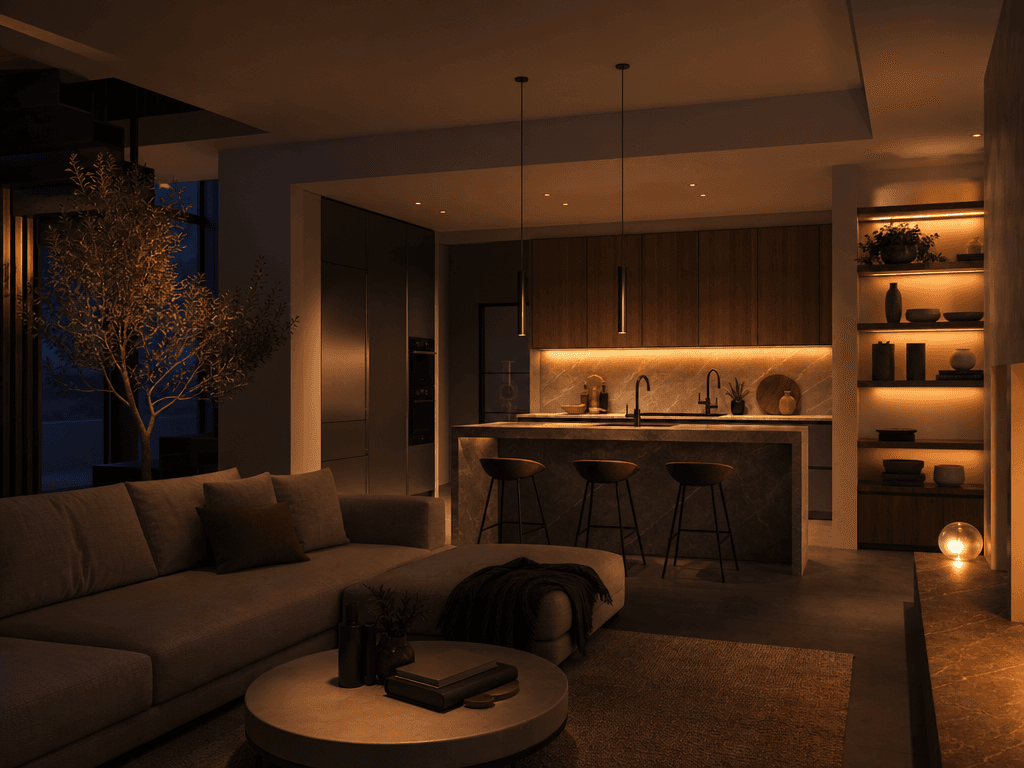 Lighting scene render