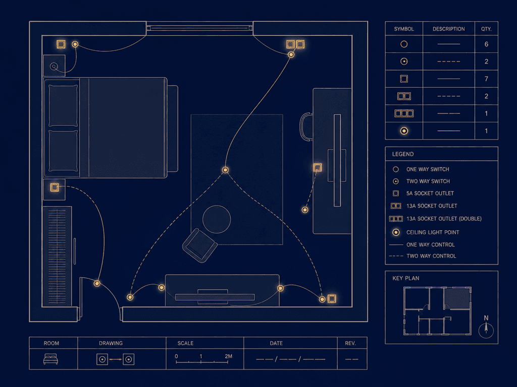Switch & socket map